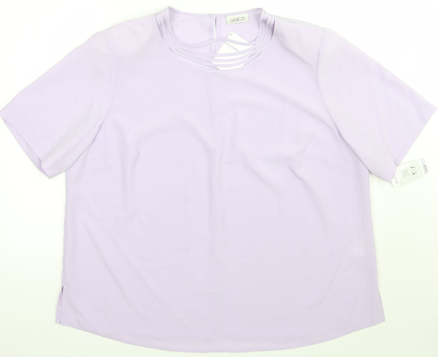 Gelco Womens Purple   Basic Blouse Size 24