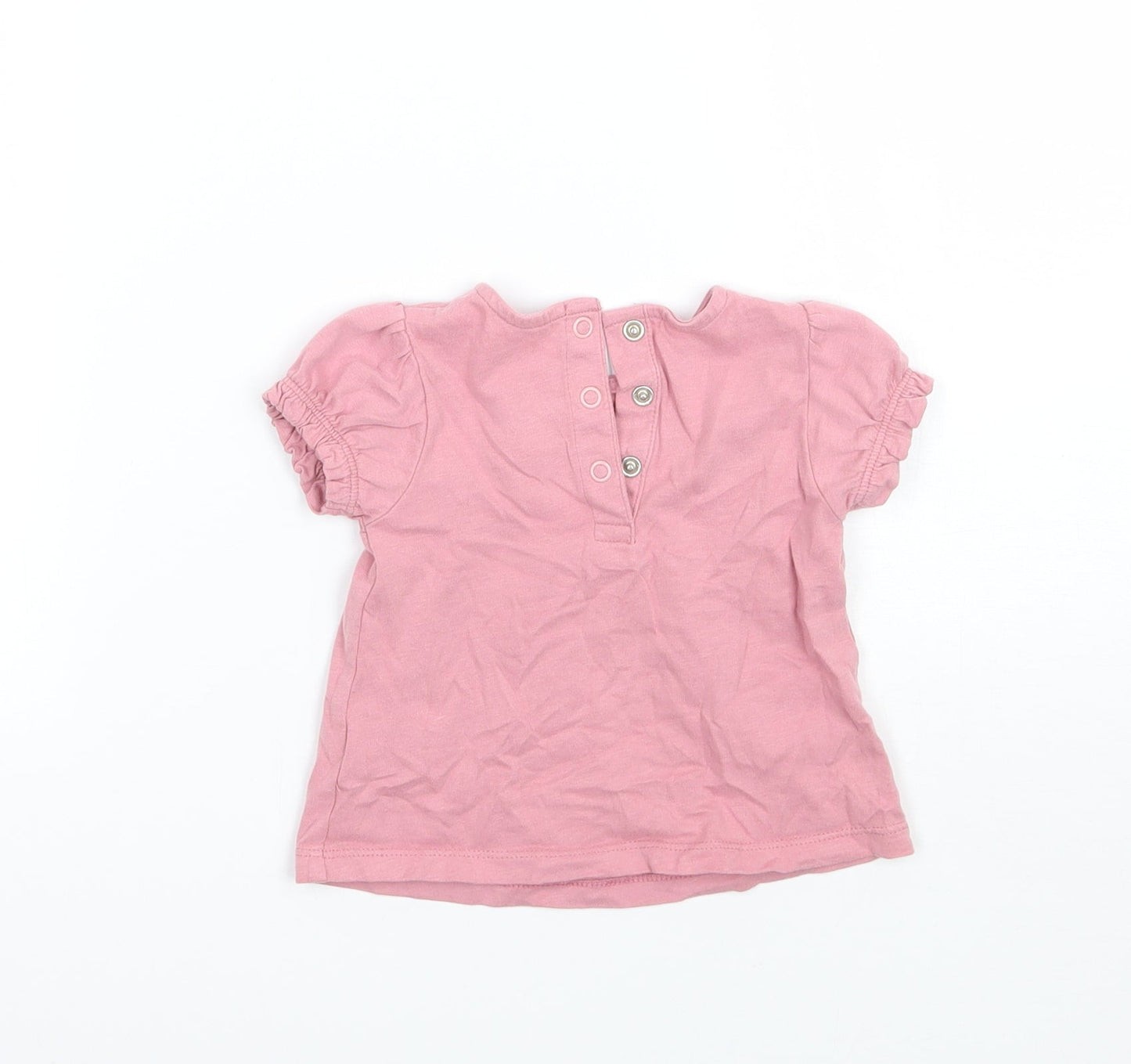 TU Girls Pink   Basic T-Shirt Size 3-6 Months