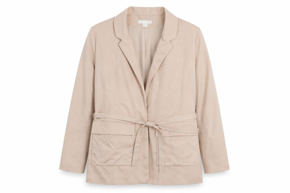 H&M Womens Beige   Jacket Blazer Size 44