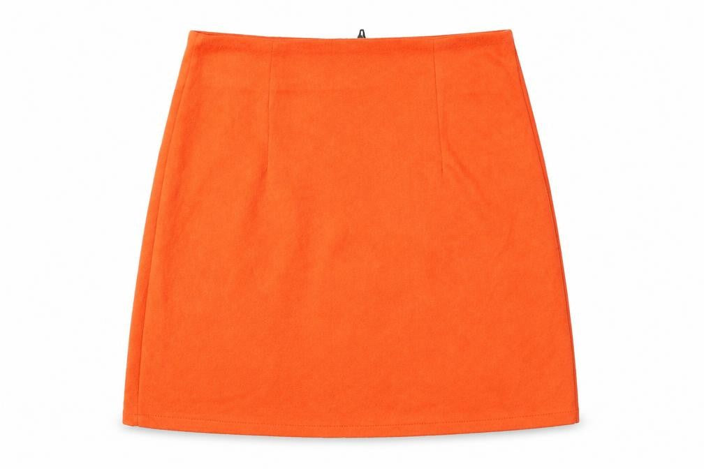PRETTYLITTLETHING Womens Orange   Mini Skirt Size 6