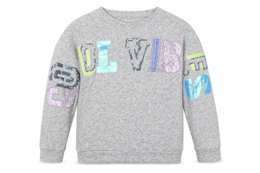 George Girls Grey   Pullover Sweatshirt Size 8-9 Years