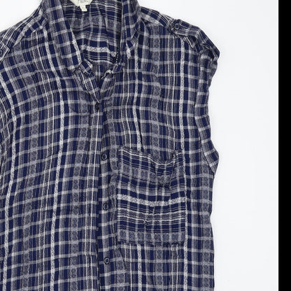 Next Womens Blue   Basic Button-Up Size 6