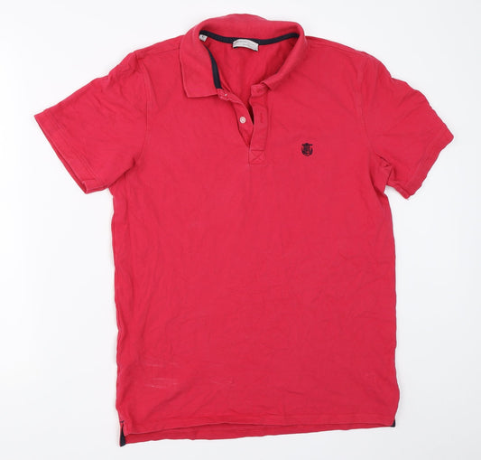 Selected Mens Pink    Polo Size L