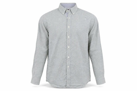 Marks & Spencer Mens Green Check   Button-Up Size 16