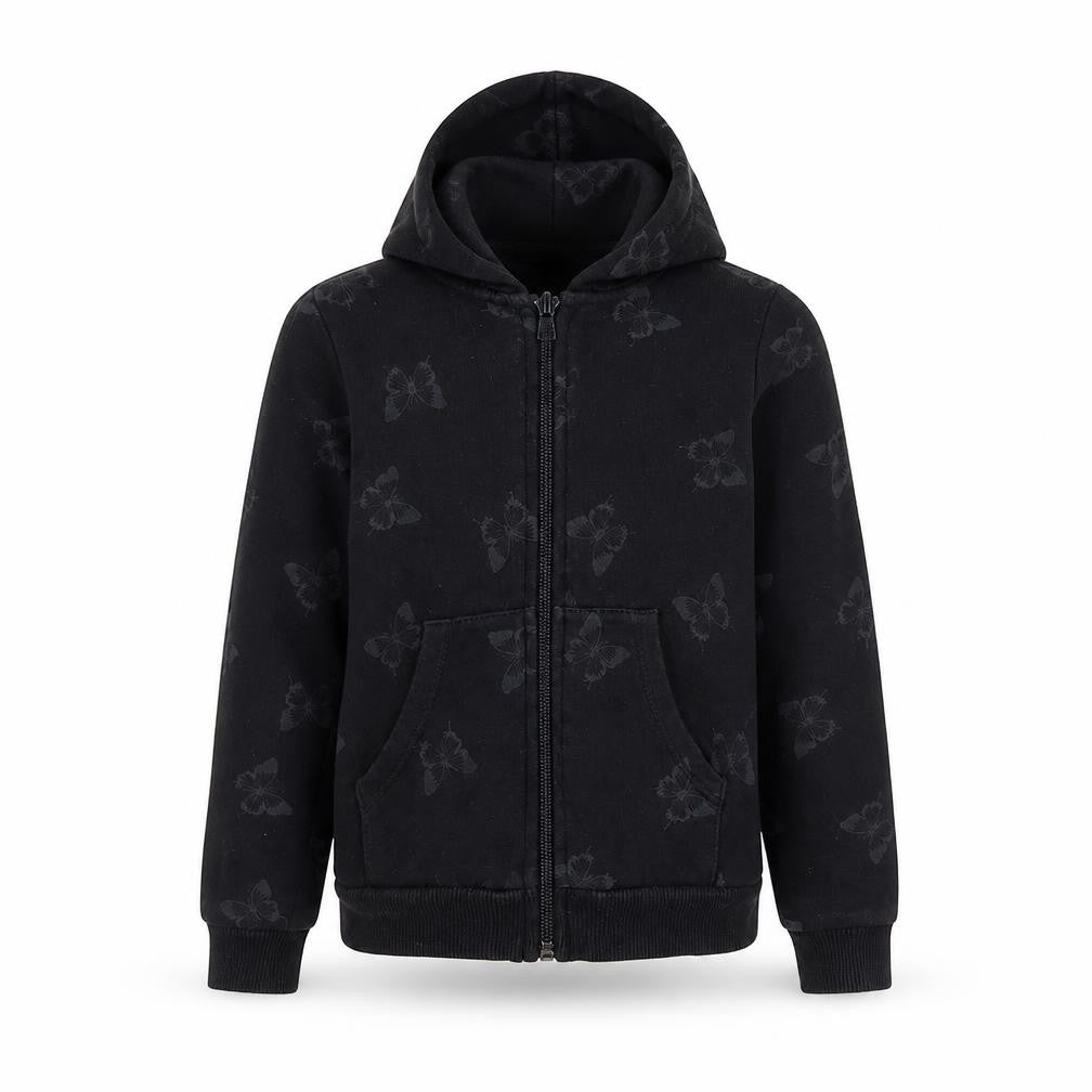 H&M Girls Black Animal Print  Jacket  Size 4 Years
