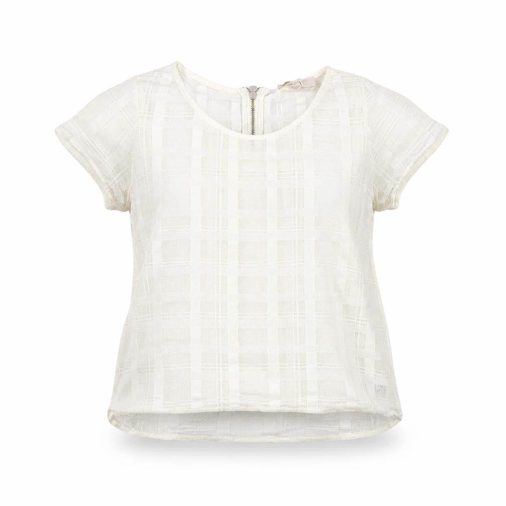 NEXT Womens Ivory   Cropped Blouse Size 6