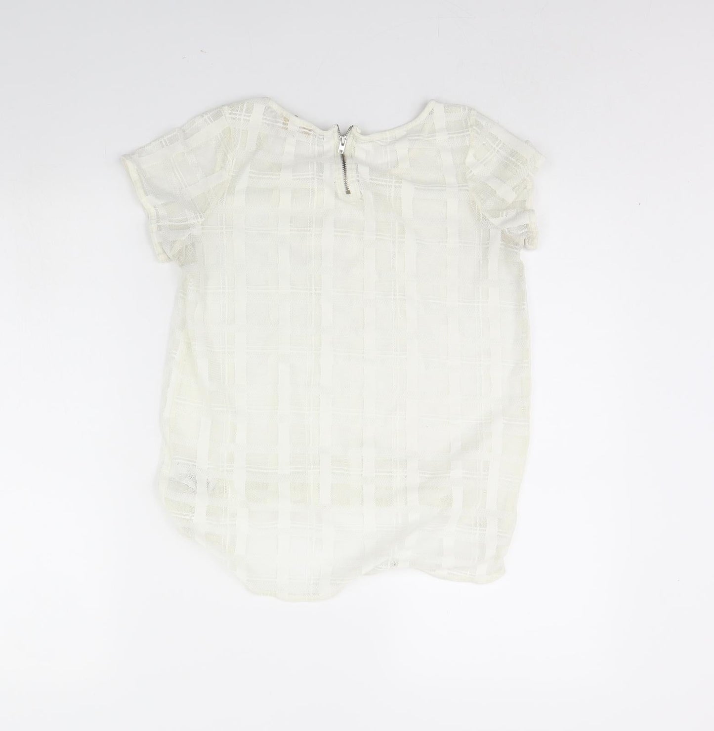 NEXT Womens Ivory   Cropped Blouse Size 6