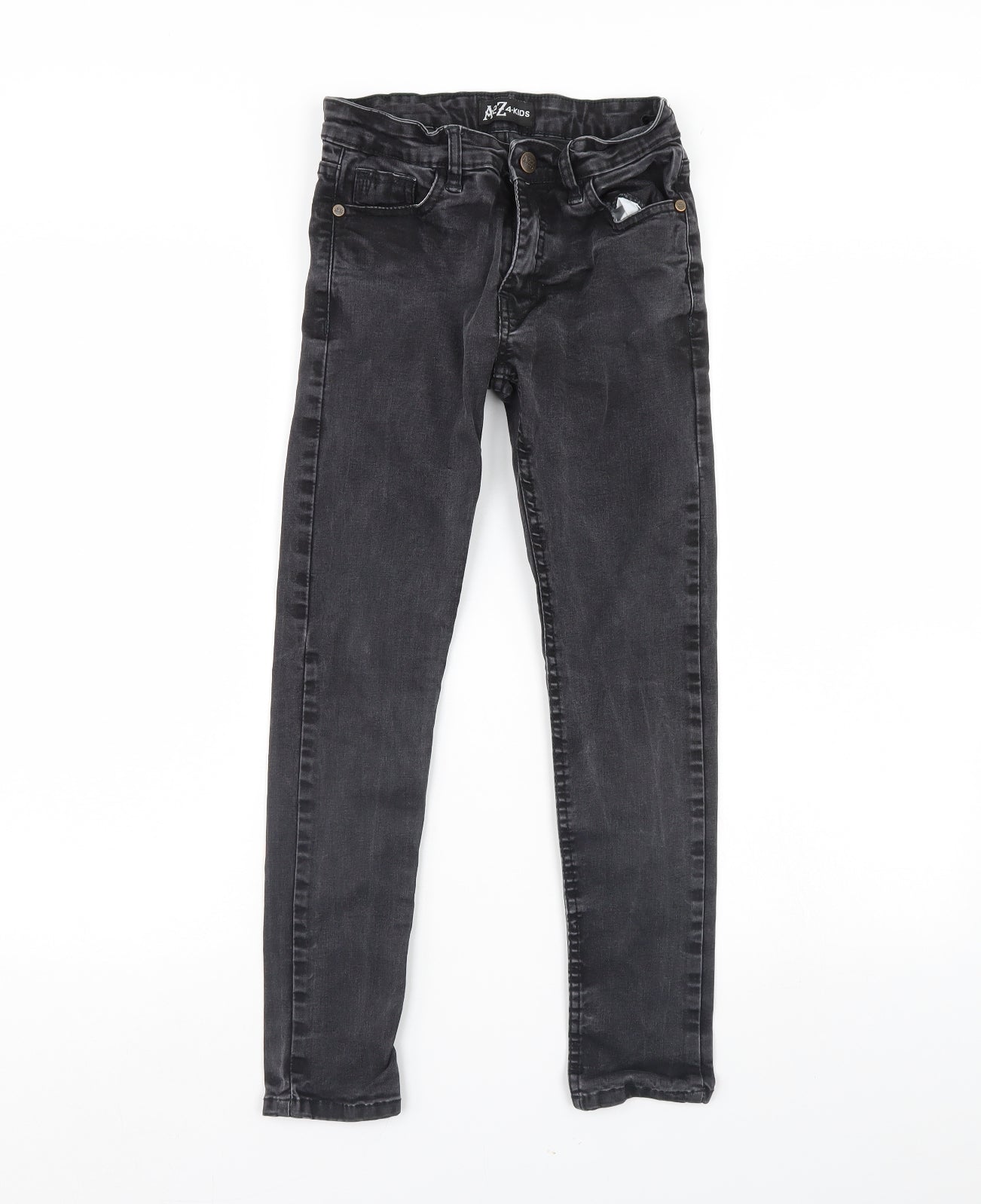 A2Z 4 Kids Girls Black  Denim Skinny Jeans Size 9 Years