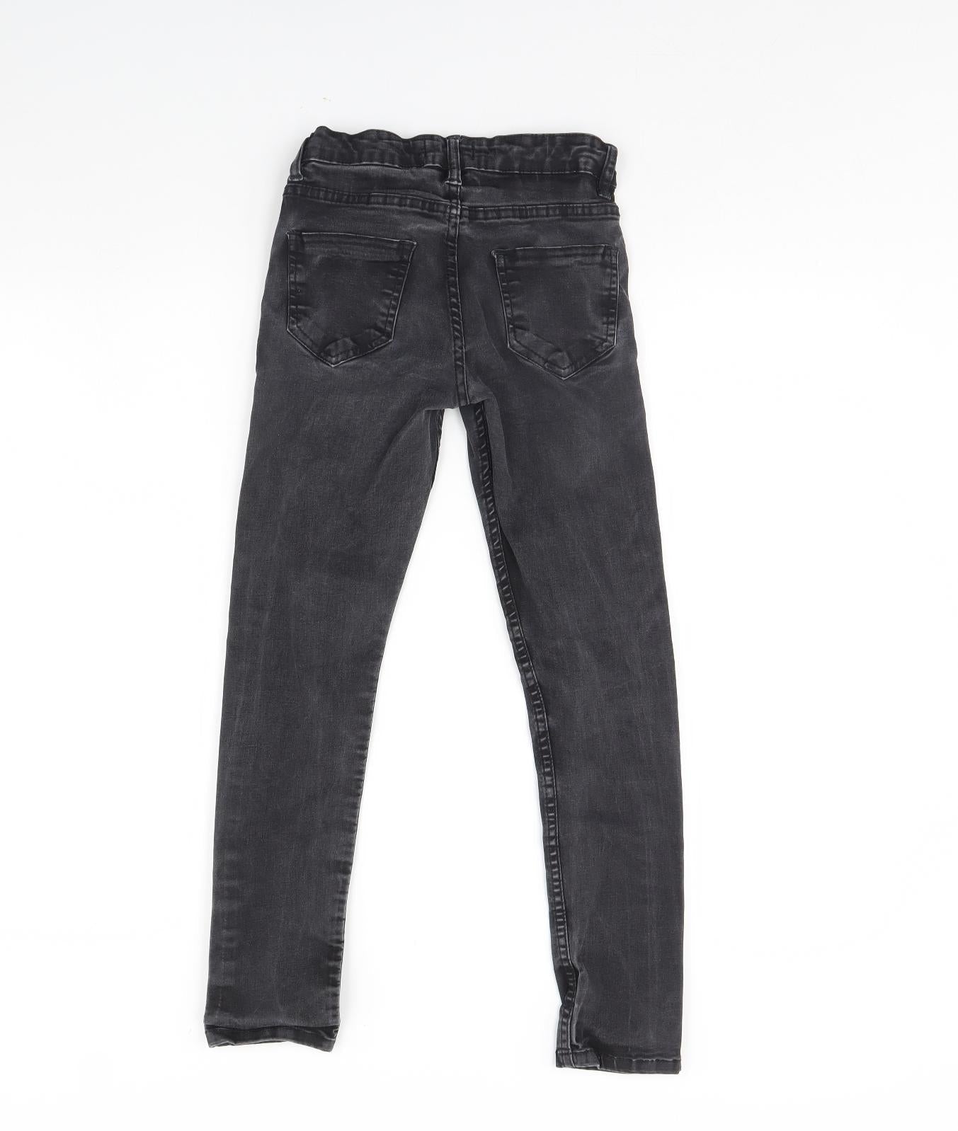 A2Z 4 Kids Girls Black  Denim Skinny Jeans Size 9 Years