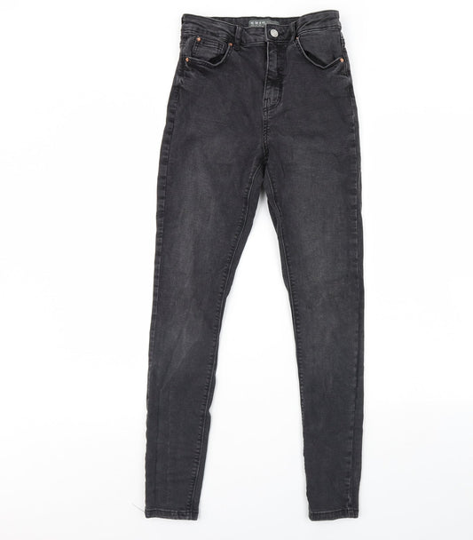 Denim & Co. Womens Black  Denim Skinny Jeans Size 10 L28 in