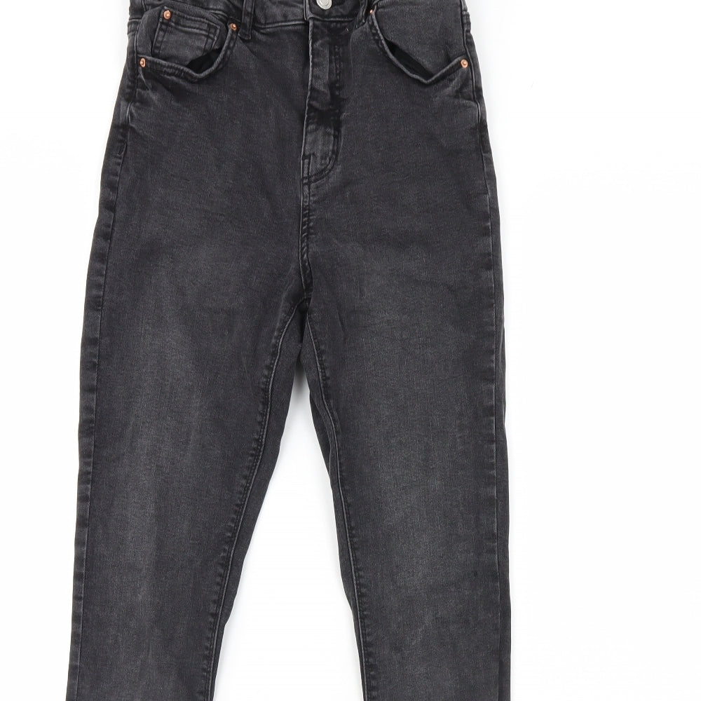 Denim & Co. Womens Black  Denim Skinny Jeans Size 10 L28 in
