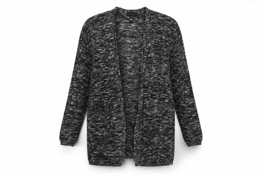 Front view of Atmosphere women’s multicoloured cardigan jumper, size M, - longline cardigan