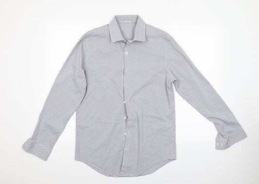 Kenneth Cole Mens Multicoloured Check   Button-Up   - Reaction Kenneth Cole Slimfit Shirt