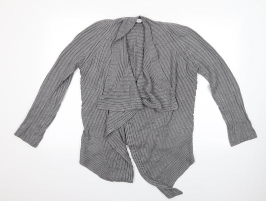 Preview Womens Grey   Cardigan Jumper Size S  - Waterfall Cardigan