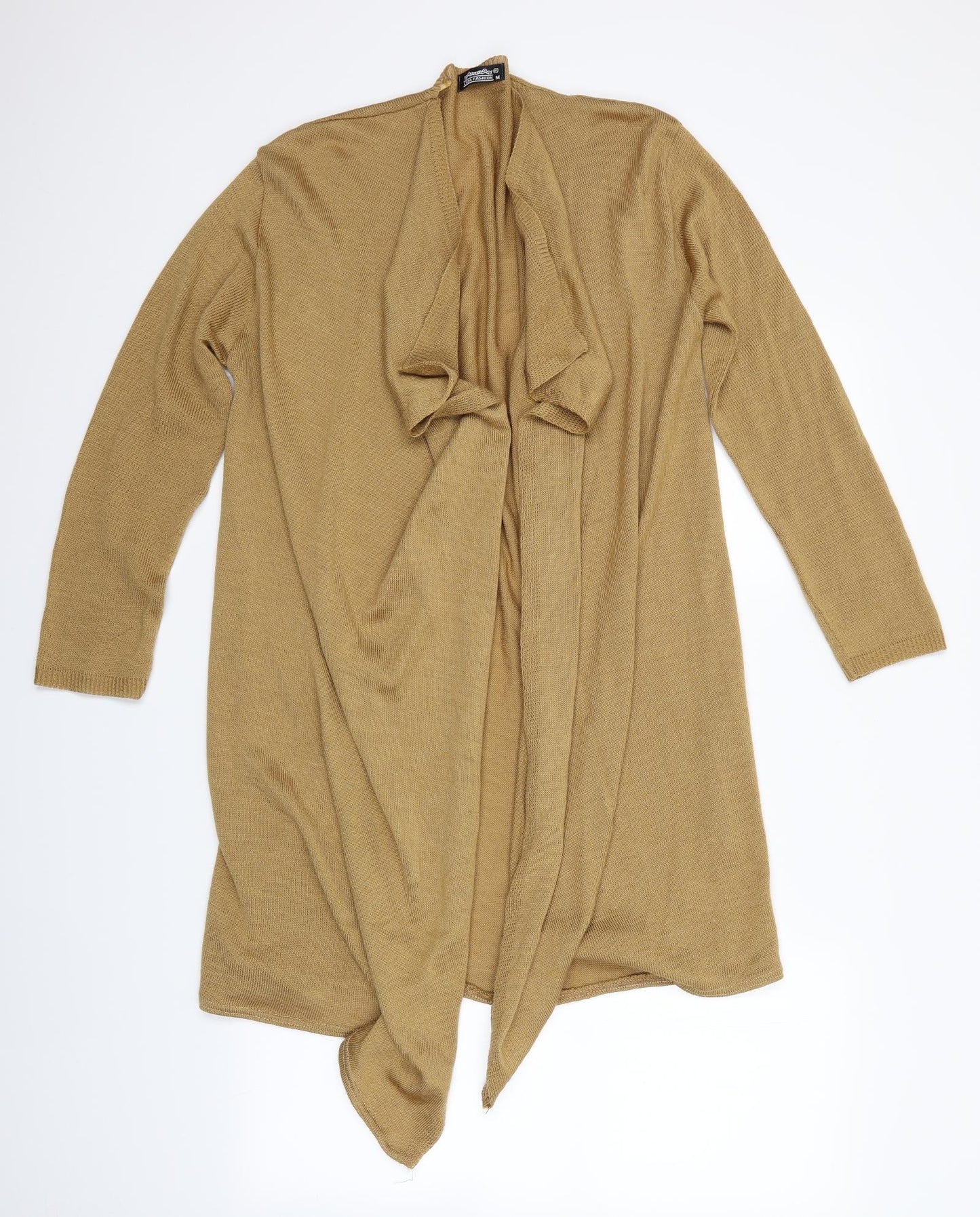 Lyza Fashion Womens Brown   Cardigan Jumper Size M  - Waterfall Cardigan