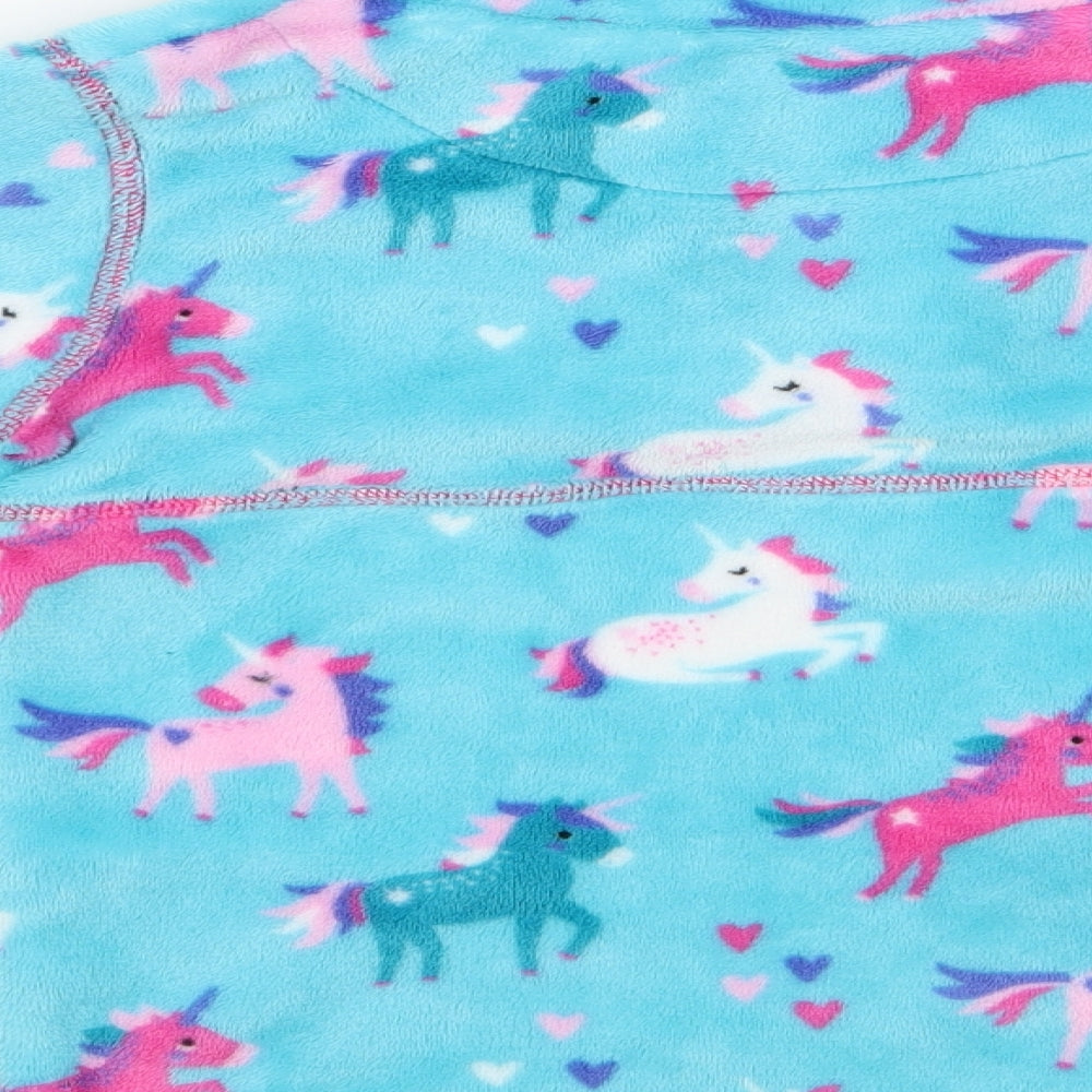 Equitech Girls Multicoloured Animal Print  Pullover Casual Size XL  - Unicorn logo Fleece