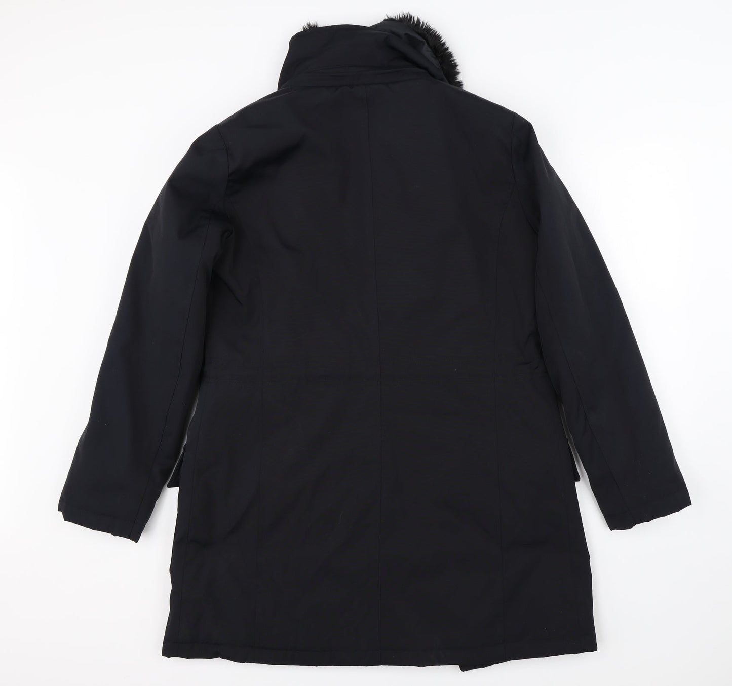 Marks & Spencer Womens Black   Overcoat Coat Size S