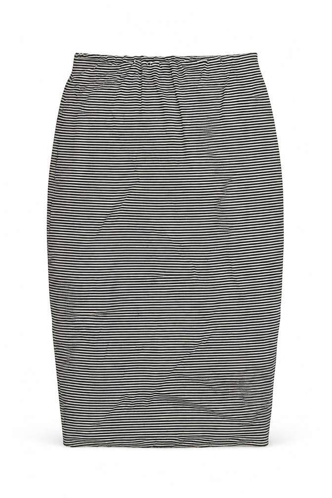 Blonde + Blonde Womens Black Striped  Straight & Pencil Skirt Size 10