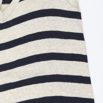 Preloved Jane Norman Womens Beige Striped  A-Line  Size 8 - Label