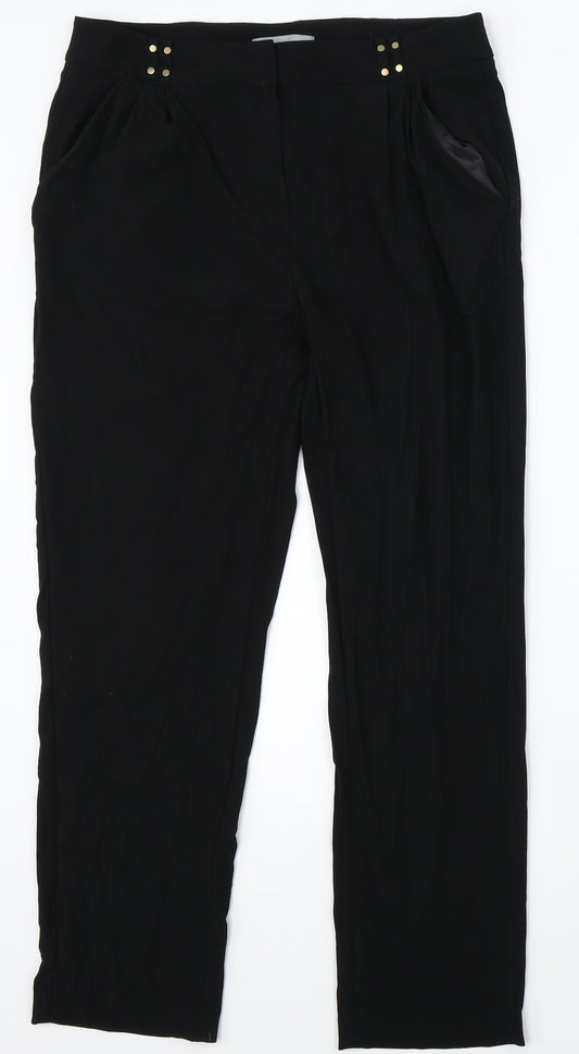 Marks & Spencer Womens Black   Dress Pants Trousers Size 12 L28 in