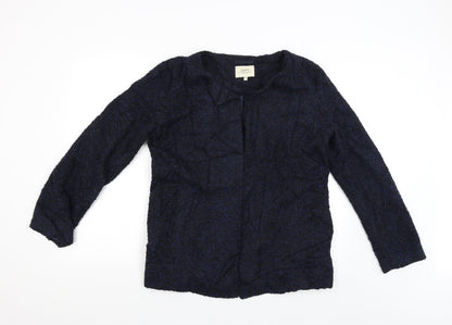 Additional front view of Papaya women’s blue jacket, size UK 12