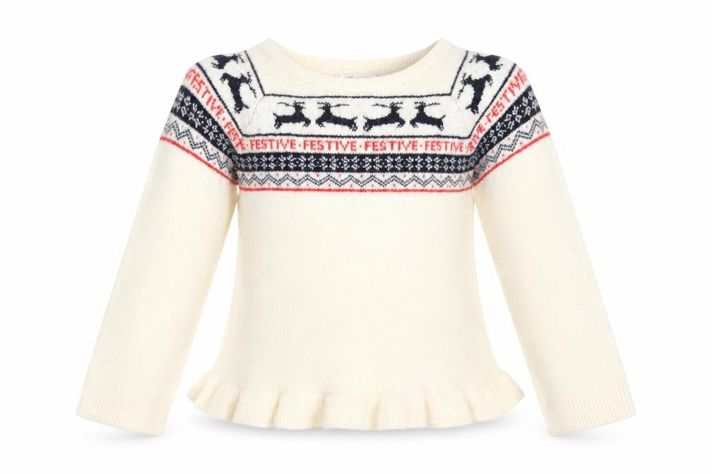 H&M Girls Beige   Pullover Jumper Size 9-10 Years