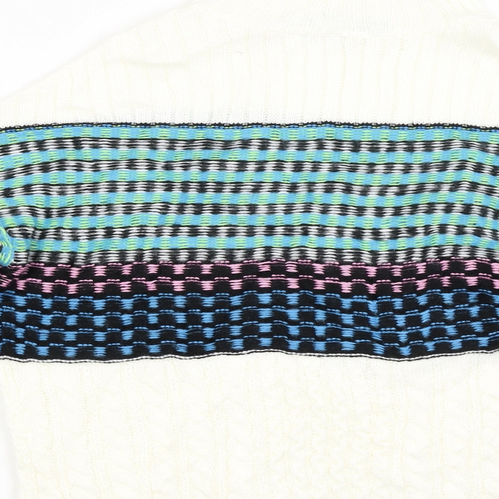 ASOS Womens Multicoloured Striped  Pullover Jumper Size 8