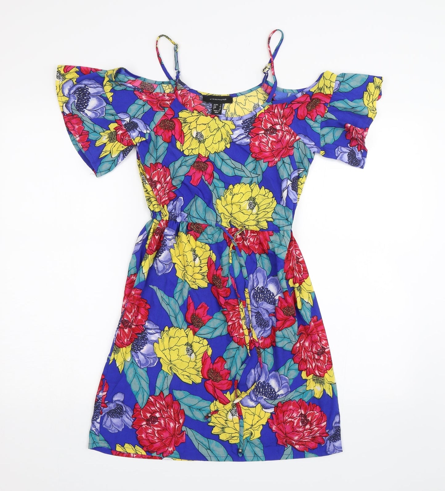 Atmosphere Womens Blue Floral  Shift  Size 6