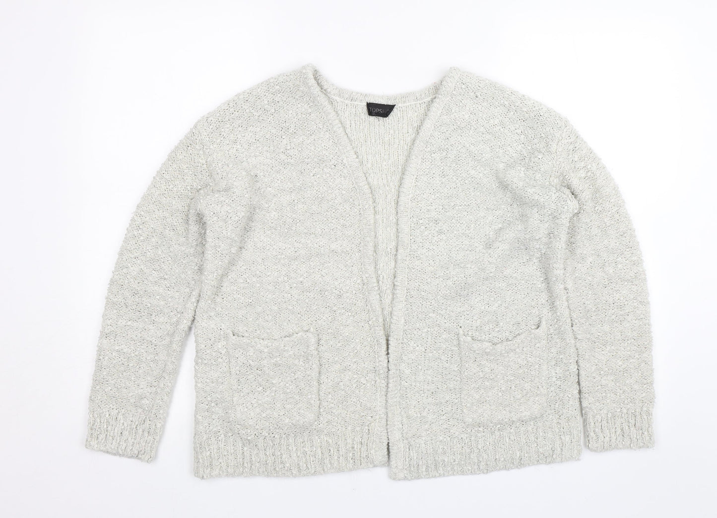 Topshop Womens Grey   Cardigan Jumper Size 14