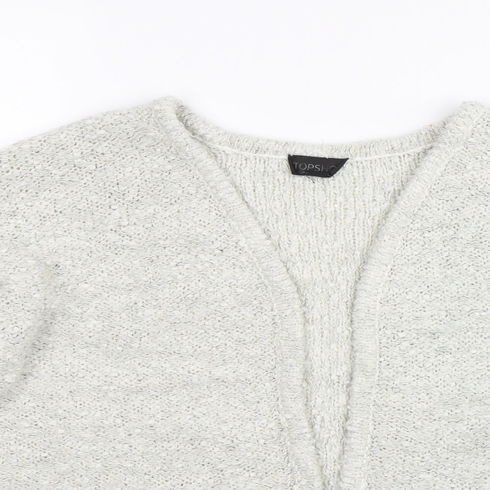 Topshop Womens Grey   Cardigan Jumper Size 14