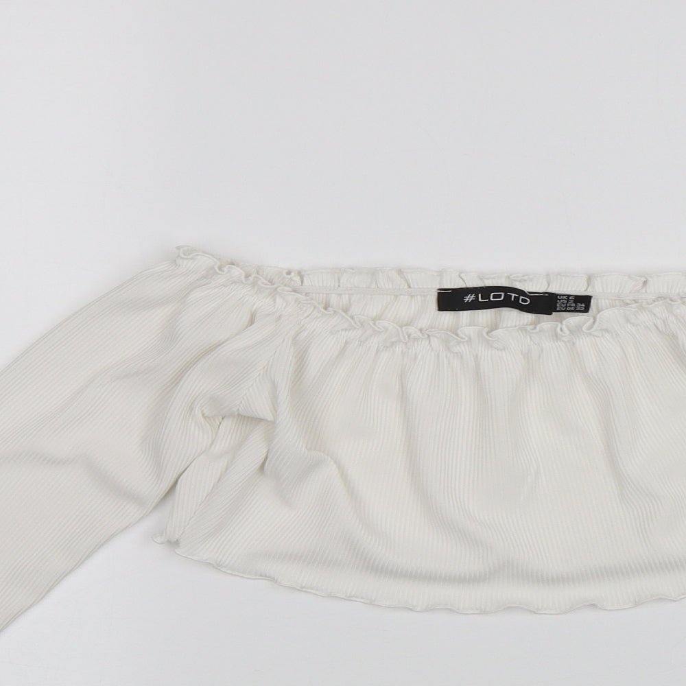LOTD Womens White   Basic Blouse Size 6