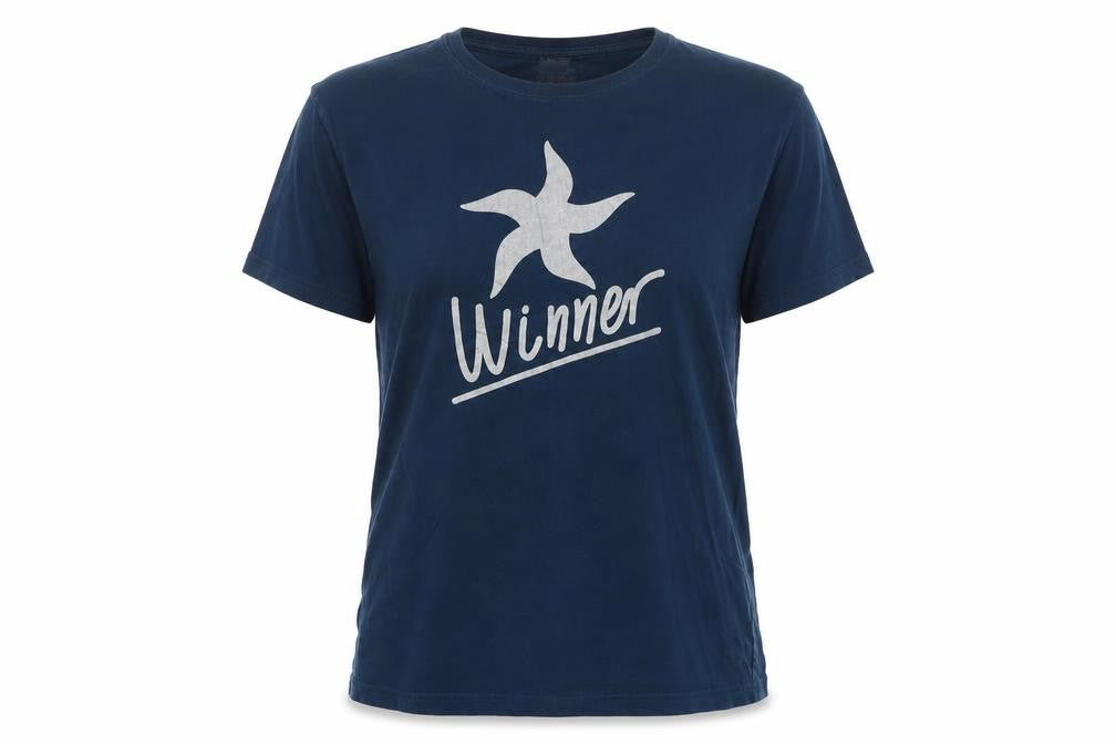 Monroy Sports Womens Blue   Basic T-Shirt Size XL  - Winner