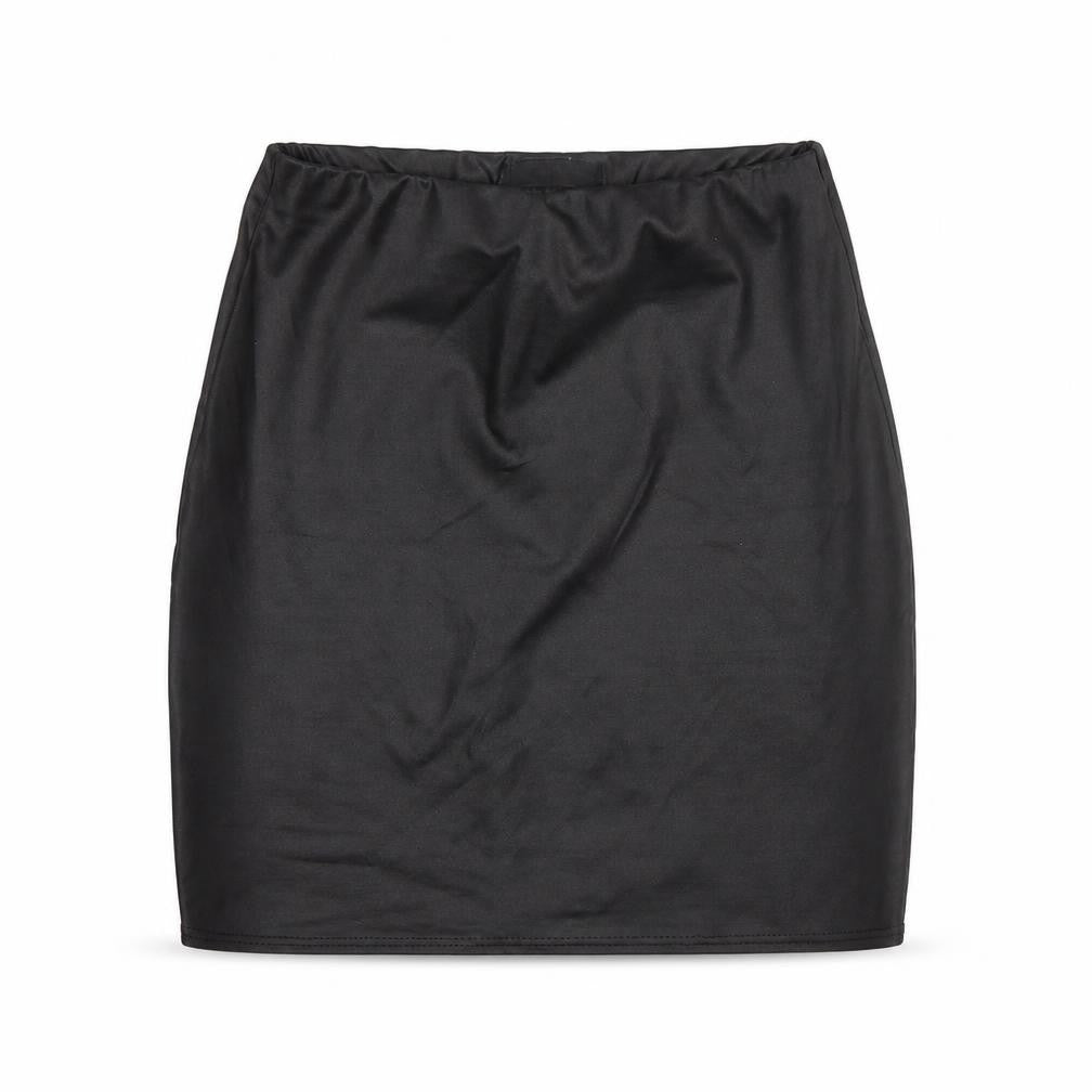PRETTYLITTLETHING Womens Black   Mini Skirt Size 4