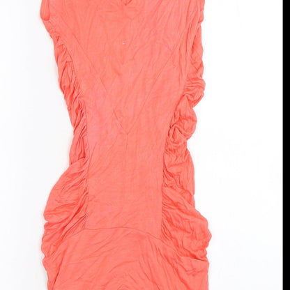 Brand and care label for Only women’s pink bodycon, size S