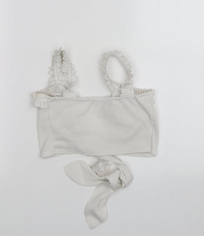 PRETTYLITTLETHING Womens White   Basic Blouse Size 4