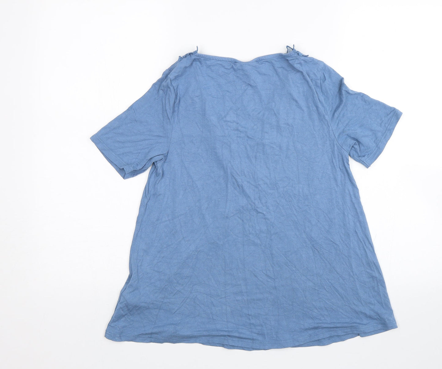 Topshop Womens Blue   Basic Blouse Size 8