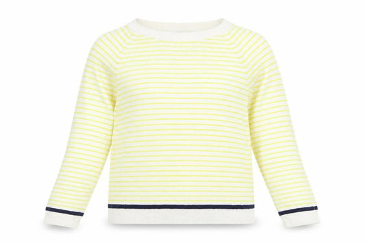 Gap Womens Yellow Striped  Pullover Jumper Size M