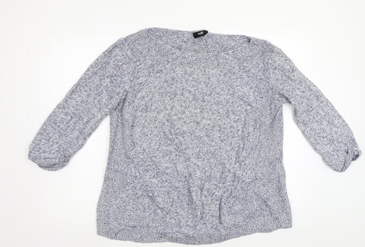 Wallis Womens Blue   Pullover Jumper Size L
