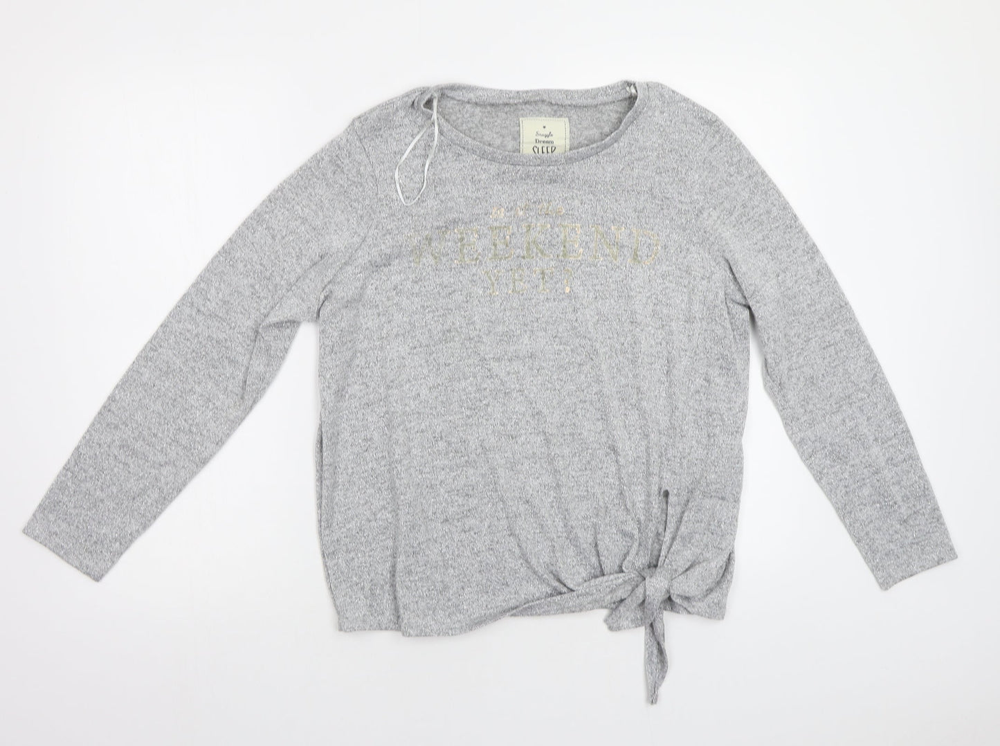 Matalan Womens Silver   Pullover Sweatshirt Size M