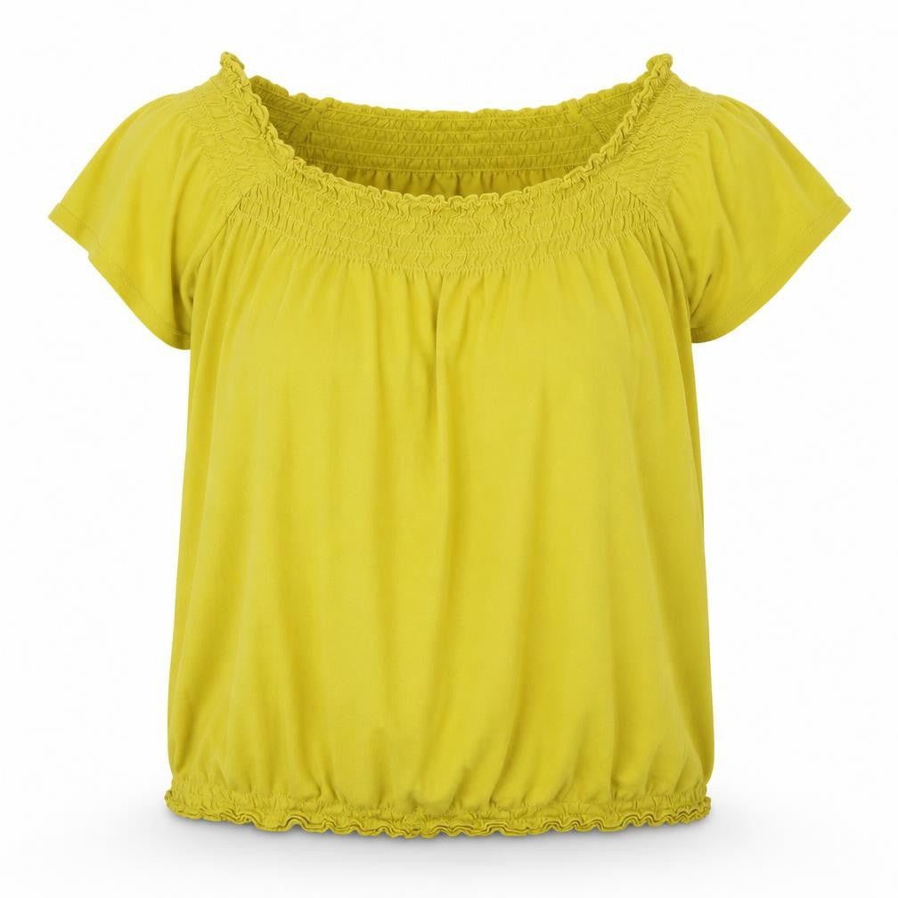 Papaya Womens Yellow   Basic Blouse Size 12