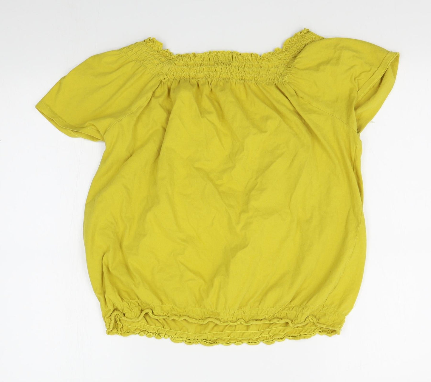 Papaya Womens Yellow   Basic Blouse Size 12