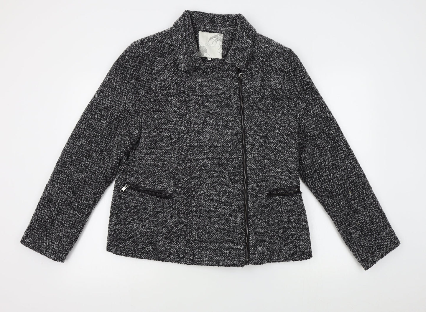 RJR Womens Grey   Pea Coat Coat Size 16