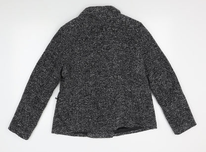 RJR.John Rocha Womens Grey   Pea Coat Coat Size 16