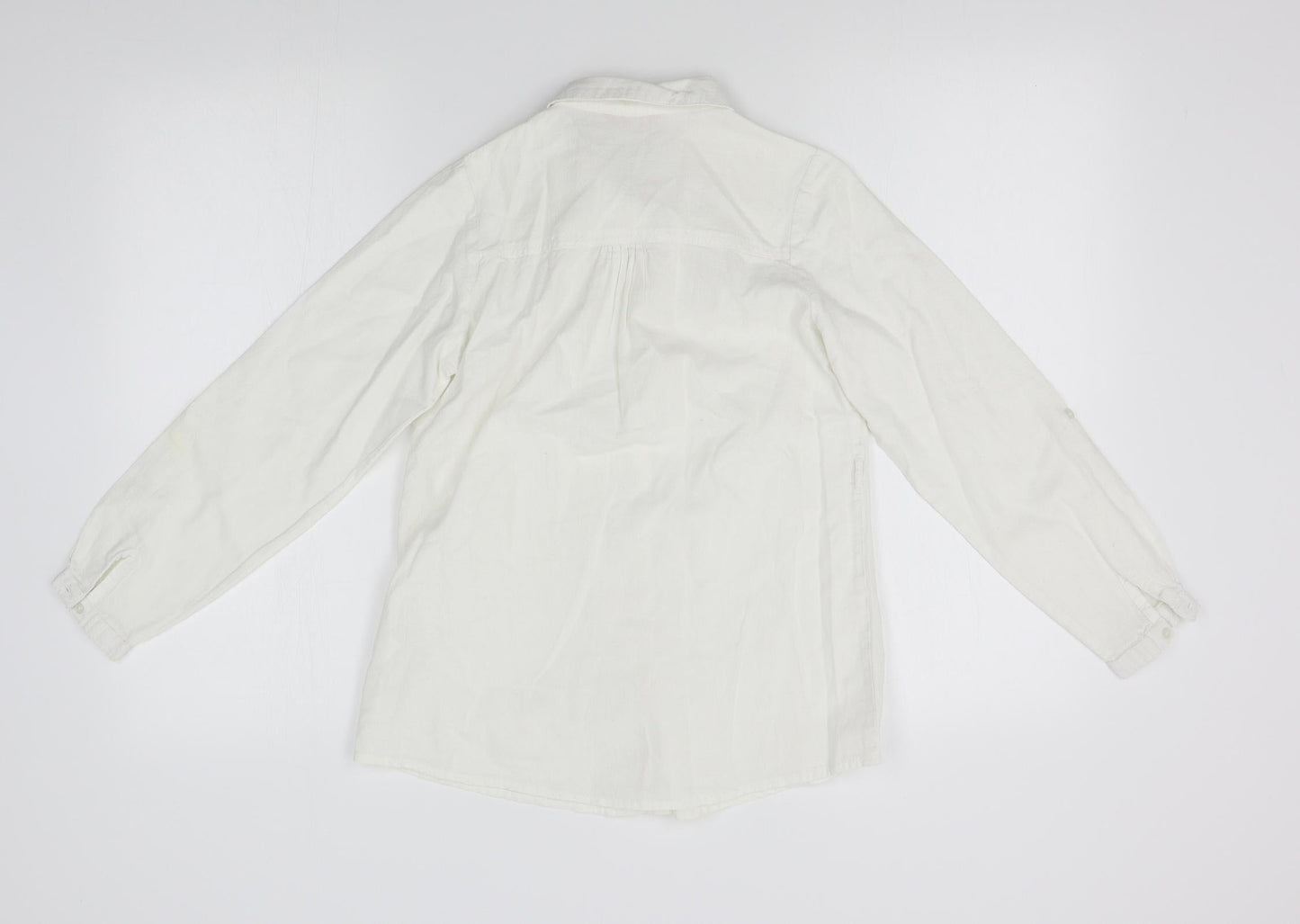 Young Dimension Girls White   Basic Button-Up Size 10-11 Years