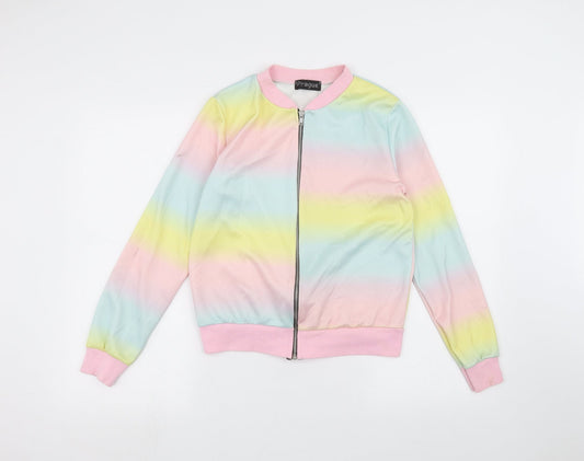 Prague Girls Pink   Bomber Jacket Jacket Size M