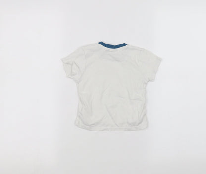 Back view of Ladybird Baby White Basic T-Shirt, size 12-18, Months