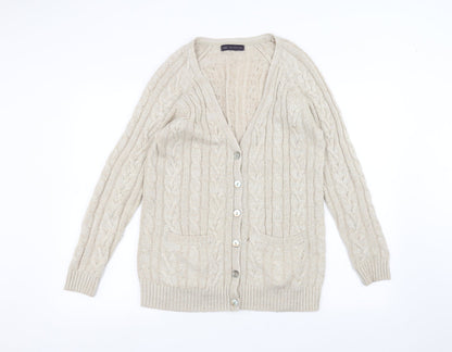 Marks & Spencer Womens Beige   Jacket Coatigan Size 8