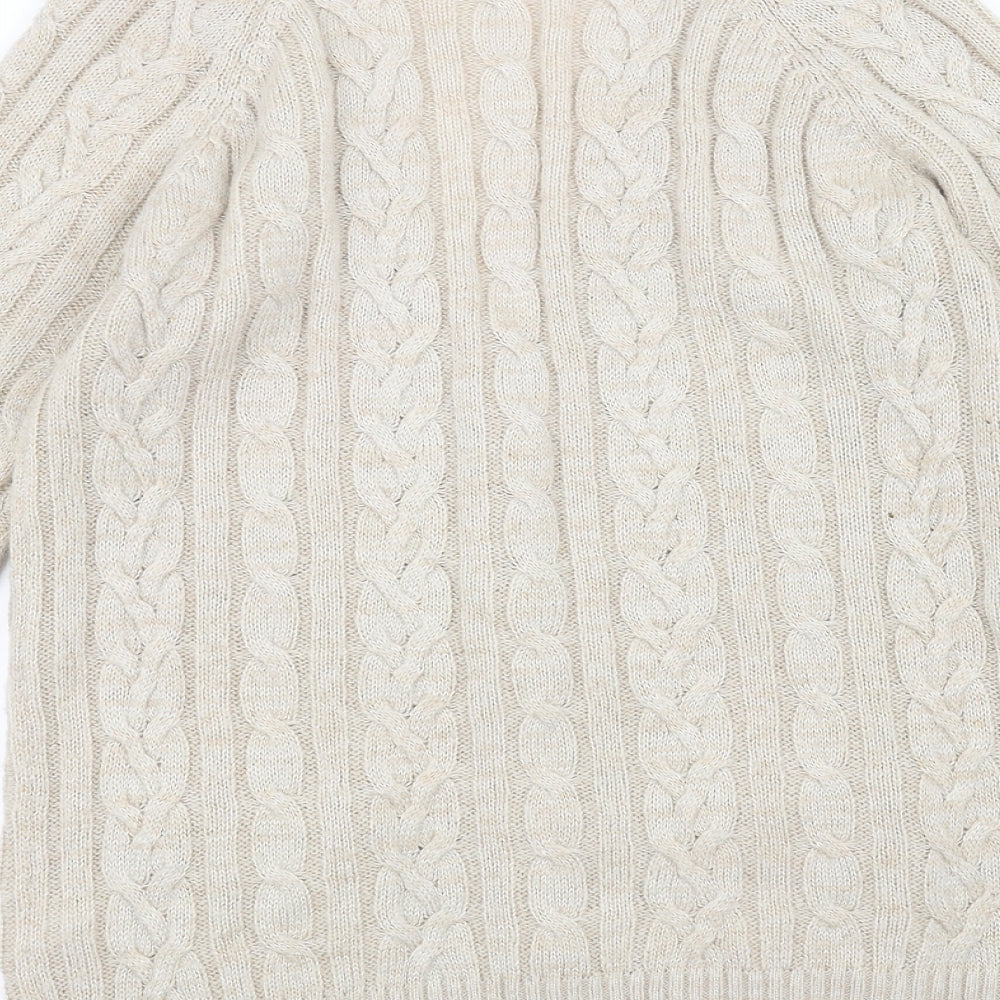 Marks and Spencer Womens Beige   Jacket Coatigan Size 8