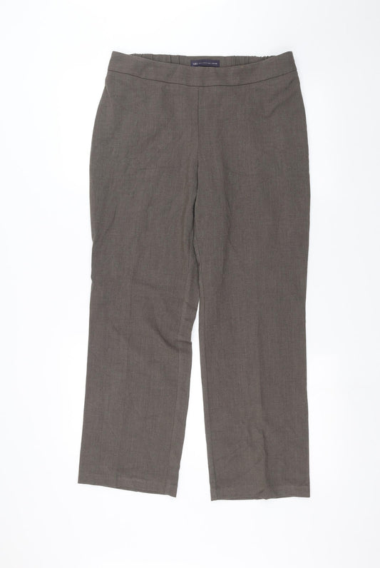 Marks and Spencer Womens Beige   Trousers  Size 12 L25 in