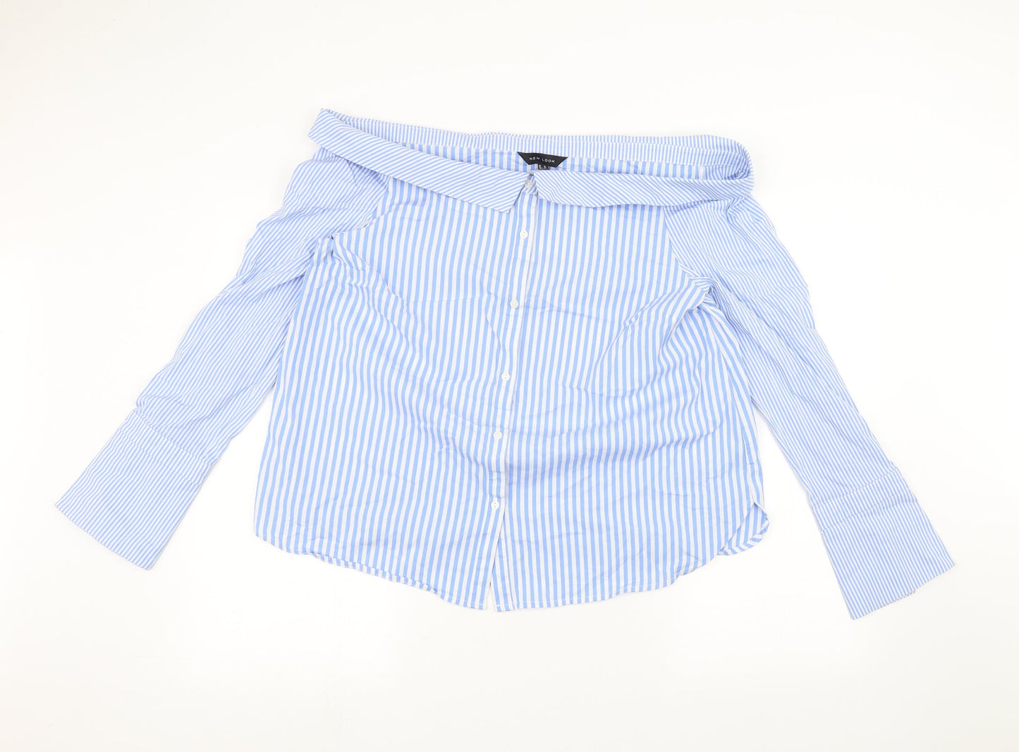 New Look Womens Blue   Basic Button-Up Size 16